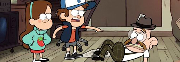 Toby Determined wird im Laufe der Serie sogar zum Handlanger der Bösewichte. Was Mable und Dipper natürlich gar nicht gefällt.