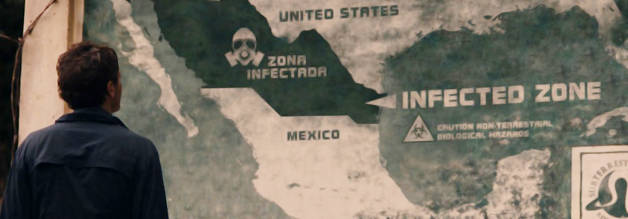 Wo geht's bitteschön in die Staaten? Die Infizierte Zone, ohnehin kein gemütlicher Ort, ist zur Alien-Brunftzeit absolutes Sperrgebiet. Und dann ist da ja noch eine gewisse Mauer an der Grenze zur USA ...